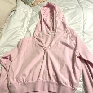 FP movement light pink crop cotton top